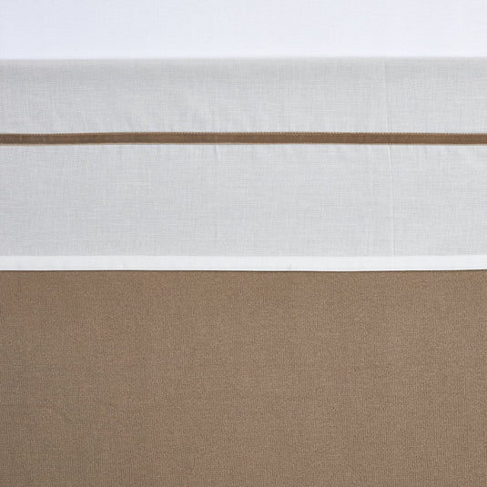 Meyco baby bies ledikant laken - taupe - 100x150cm - 0.3 tog