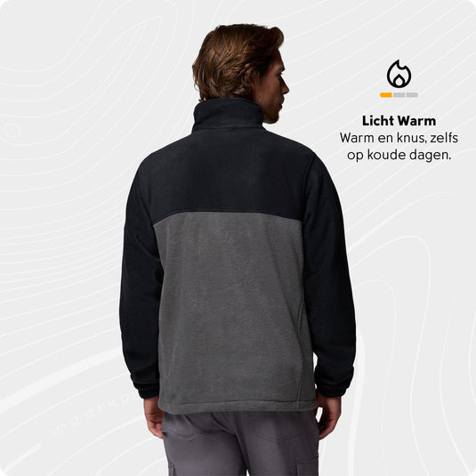 Columbia steens mountain™ full zip 2.0 fleece jas heren - fleece jas met volledige ritssluiting - fleece vest - zwart - maat l