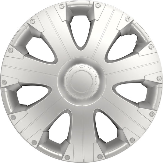 Carpoint wieldoppen racing 13 inch abs zilver set van 4