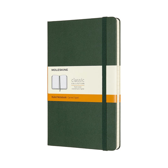 Moleskine classic notitieboek - large - hardcover - gelinieerd - mirte groen