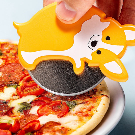 Kikkerland corgi pizzasnijder van