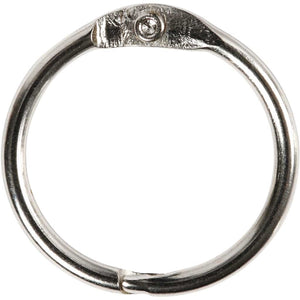 Creativ company cc boekbindersring 19 mm zilver 10 stuks