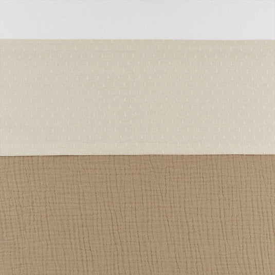 Meyco baby plume ledikant laken - soft sand - 100x150cm - 0.3 tog