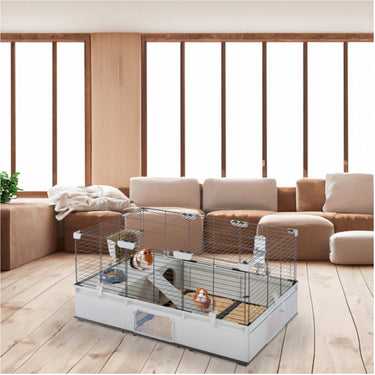 Ferplast modular 2 kooi - kooi hok - 109x72x56 cm zwart grijs