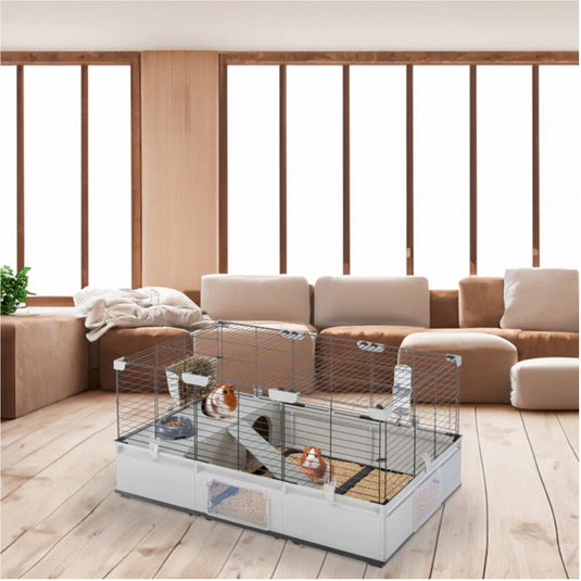 Ferplast modular 2 kooi - kooi hok - 109x72x56 cm zwart grijs