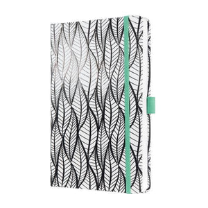 Sigel notitieboek jolie - whitened leaves - a5 - hardcover - 174 pagina's - gelinieerd - 80 grams - si-jn323