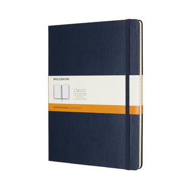 Moleskine classic notitieboek - extra large - hardcover - gelinieerd - saffier blauw