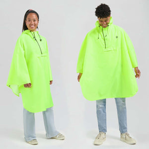 Rogelli commuter core dames en heren fiets regenponcho - fluor