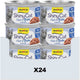 Gimcat 24 x 70 g - shinycat filets in broth tonijn