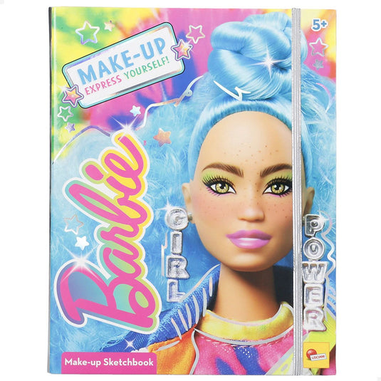 Lisciani barbie sketchbook make-up express yourself