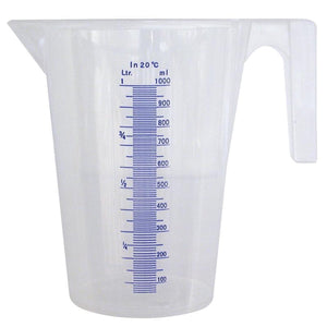 Pressol maatbeker - 1 liter - transparant - kunststof - litermaat
