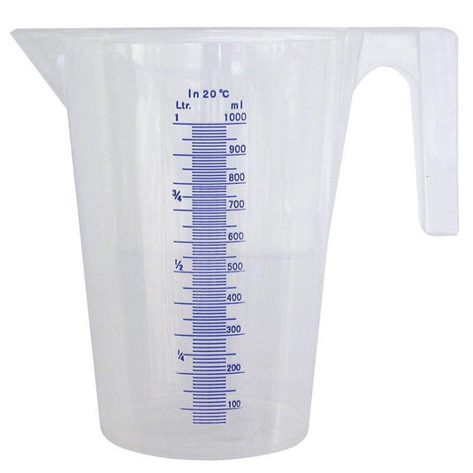Pressol maatbeker - 1 liter - transparant - kunststof - litermaat