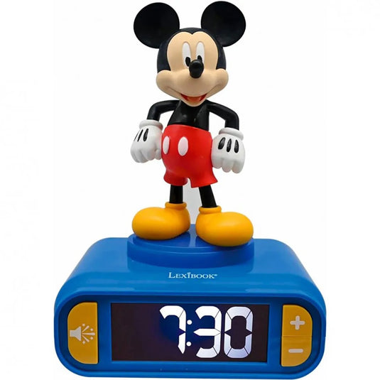 Lexibook digitale wekker met mickey 3d nachtlampje en geluidseffecten