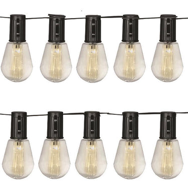 Luxform - solar lichtsnoer met 10 lampjes - alicante - feestverlichting - werkend op zonne-energie