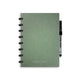 Correctbook a5 uitwisbaar notitieboek – linnen hardcover – herbruikbaar schrift – olive green – gelinieerd – inclusief pen wisdoekje – aanvulbaar met extra pagina’s