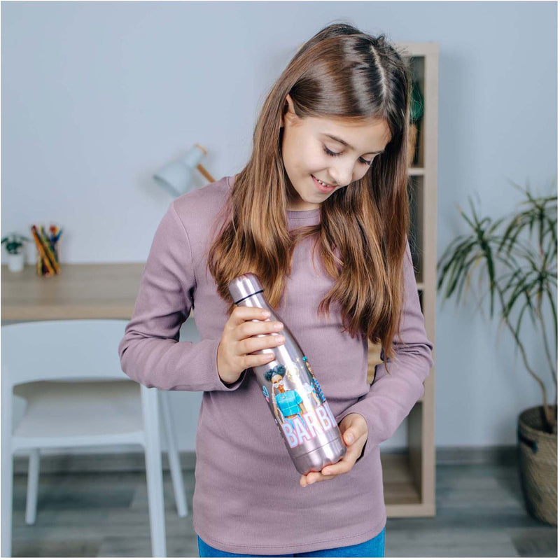 ギャラリービューアに画像をロードする, Undercover barbie drinkfles rvs 450ml multicolor kindvriendelijk.
