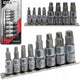 Yato yt-04580 serie - hex bit set - spiralvormig - 8-delig - 1 4 en 3 8 inch