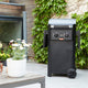 Barbecook e-luca elektrische barbecue met inklapbare zijtafels zwart 121.4x60.3x112.3cm