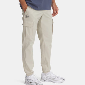 Under armour ua vibe woven cargo pants-brn heren sportbroek - khaki base - zwart