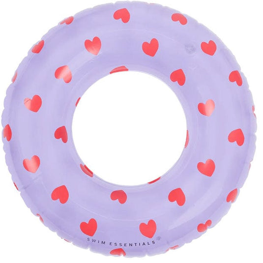 Swim essentials - zwemband - ø95 cm - roze - sweet hearts - kind - flamingohoofd