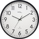 Technoline wt 8998 - wandklok - analoog - rond - kunststof raam - radiogestuurde tijdsaanduiding - cijfers - zwart - wit - ∅ 50,5 cm