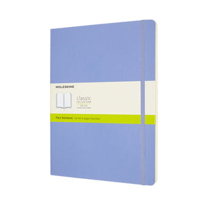 Moleskine classic notitieboek - extra large - softcover - blanco - hortensia blauw