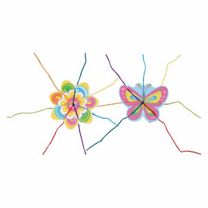 Goki breiwerk speelgoed bloem en vlinder creatief handwerk.