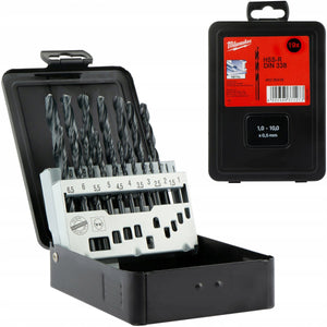 Milwaukee accessoires milwaukee metaalboren hss-rolforged - din 338 - cassettes hssr set - 19 stuks - 4932352468