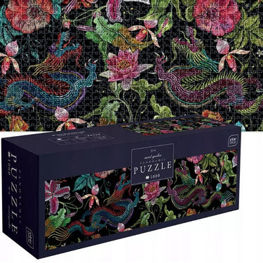 Geronimo games puzzle - 1000 stukjes - interdruk panoramische puzzel - secret garden bloemen -