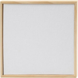 Creativ company canvas paneel schilderen met lijst 15,8x15,8 cm wit.