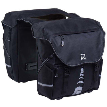 Willex - dubbele fietstas s - 1200 - zwart - 20l