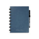 Correctbook a5 uitwisbaar notitieboek – linnen hardcover – herbruikbaar schrift – steel blue – blanco – inclusief pen wisdoekje – aanvulbaar met extra pagina’s