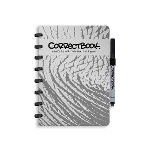 Correctbook a5 uitwisbaar notitieboek – clever elephant – gelinieerd – herbruikbaar schrift – inclusief pen wisdoekje – aanvulbaar met extra pagina’s