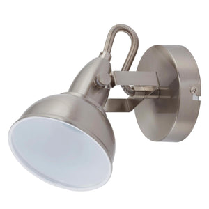 Briloner leuchten soft - wandlamp - plafond spot - 1 lichts - draai- en kantelspot - vintage retro-design - max. 40 watt - 15,6 x 10 cm