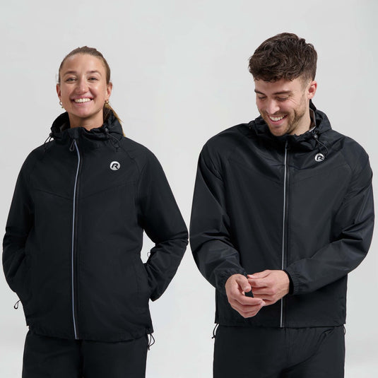 Rogelli commuter core dames en heren regenjas - fiets - zwart
