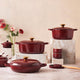 Le creuset braadpan - 30cm - campagnard garnet