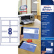Merkloos sans marque huismerk avery c32015-25 visitekaartjes mat