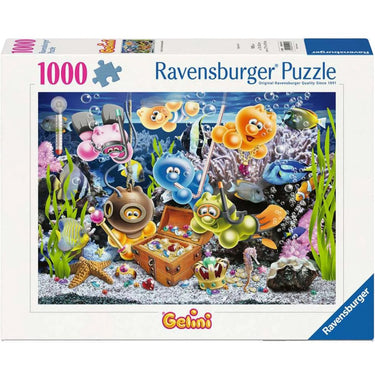 Ravensburger puzzel gelini onderwater plezier 1000 stukjes cartoon.