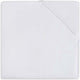 Jollein baby hoeslaken wieg katoen 40x80 90cm - wit