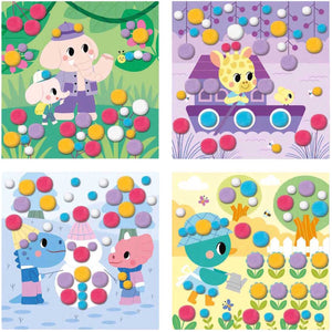 Janod - my arts crafts - pompoms knutselset