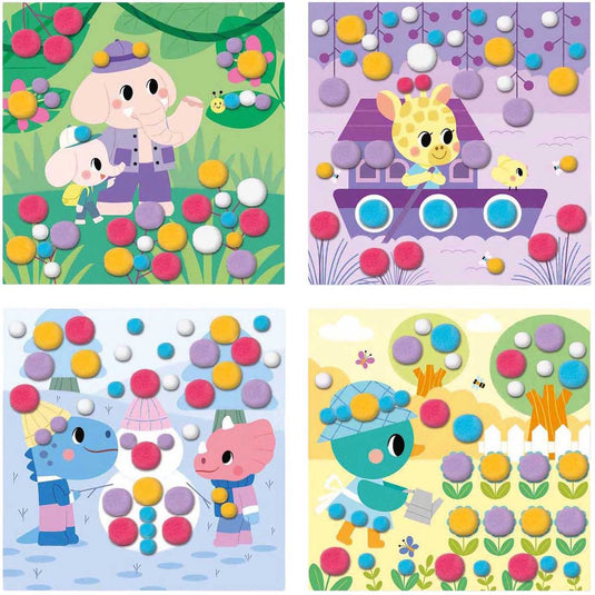 Janod - my arts crafts - pompoms knutselset