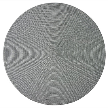 Westmark set van 4 placemats, ø 38 cm, polypropyleen, grijs, saleen-collectie: circle