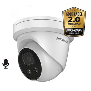 Hikvision pro series with acusense ds-2cd2346g2h-iu(2.8mm)(ef) turret ip-beveiligingscamera buiten 2688 x 1520 pixels plafond muur