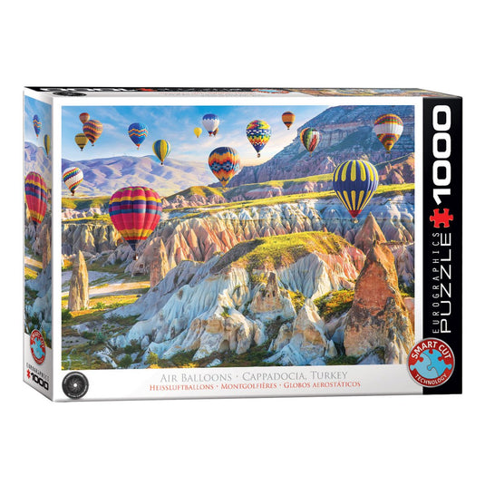 Eurographics - air balloons over cappadocia - 1000 stukjes 68×48cm (b×h) - legpuzzel
