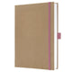 Sigel jolie notitieboek - a5 - kraft - pure pink - blanco pagina's - si-jn843