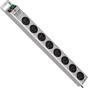 Brennenstuhl super-solid line stekkerdoos 8-voudig zilver 2,5m h05vv-f 3g1,5 *fr*