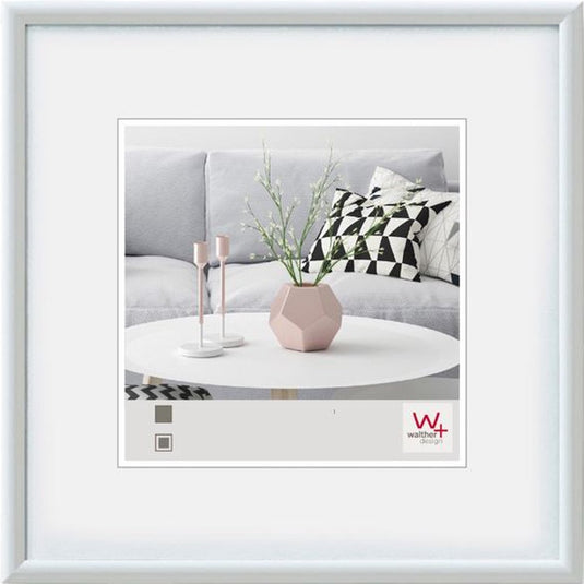 Walther galeria - kunststof lijst - fotoformaat 40x40 cm - wit