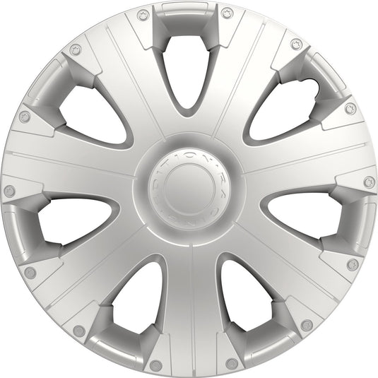 Carpoint wieldoppen racing 13 inch abs zilver set van 4