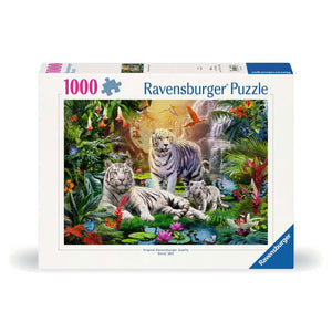 Ravensburger puzzel familie der weißen tiger - 1000 stukjes puzzel.