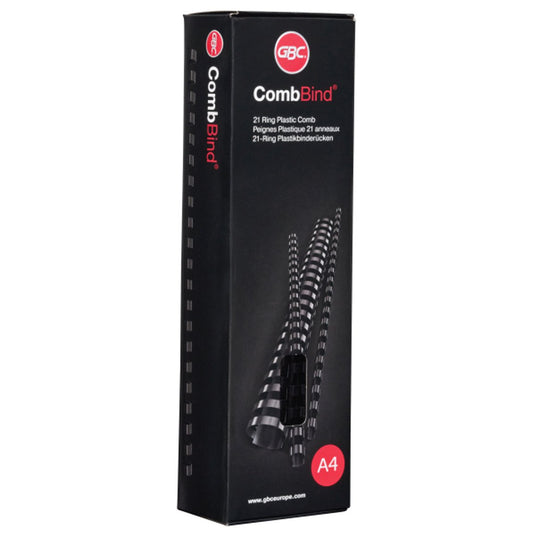 Gbc combbind bindruggen blauw - a4 - 8 mm - 100 stuks